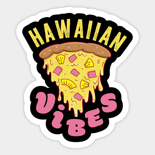 Hawaiian Vibes Sticker by JDawnInk